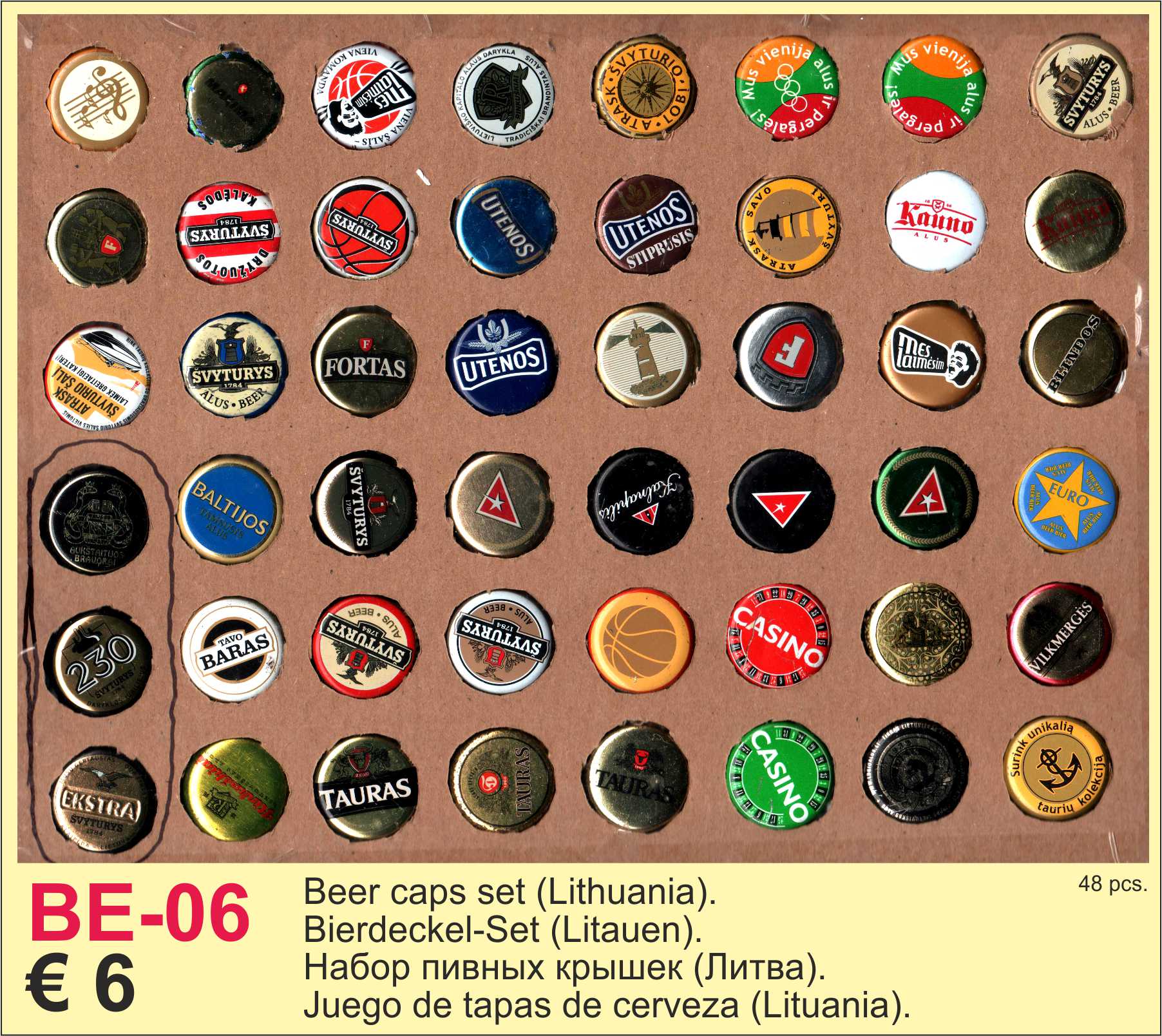 Beer caps Lithuania